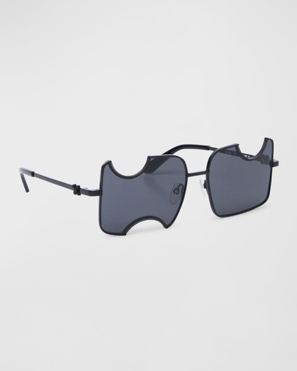 Off-White Men's Cady Cutout Rectangle Sunglasses | Neiman Marcus