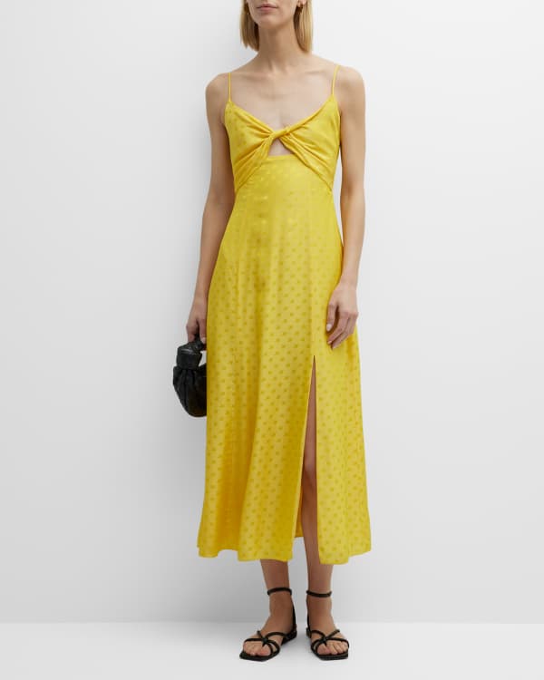 Alexander McQueen Coral Print Zip-Front Pleated Midi Dress | Neiman Marcus
