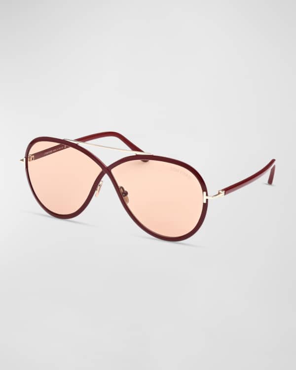 Tom ford round gradient metal sunglasses sale