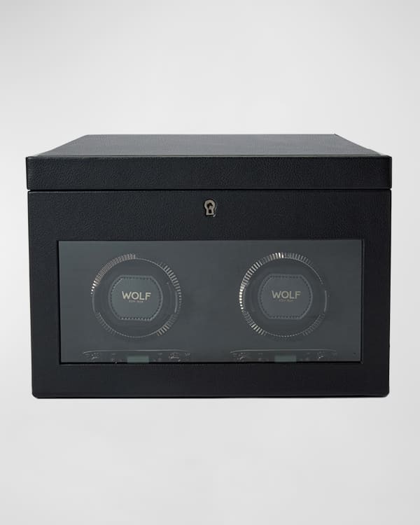 WOLF Axis Double Watch Winder with Storage Neiman Marcus