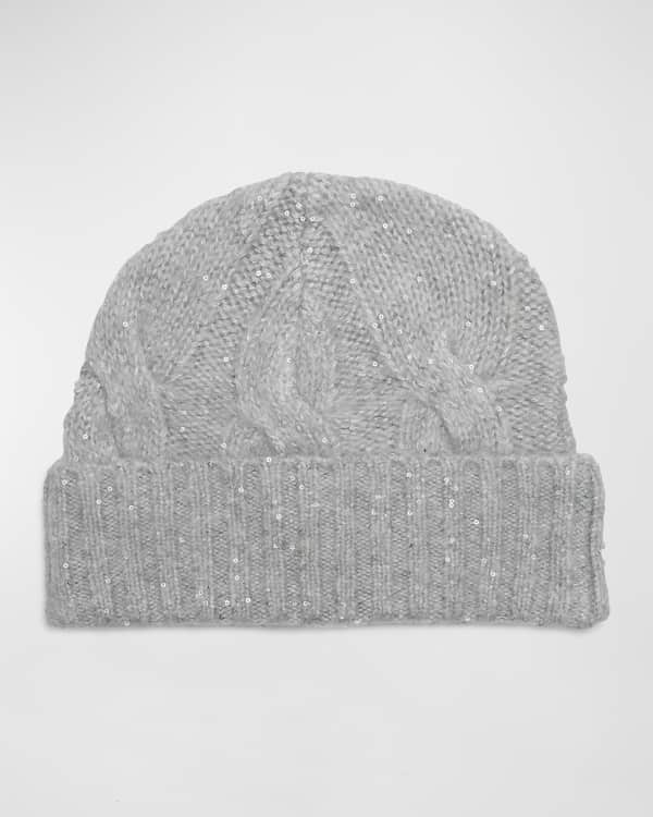 Pom Cashmere Beanie Ribbed