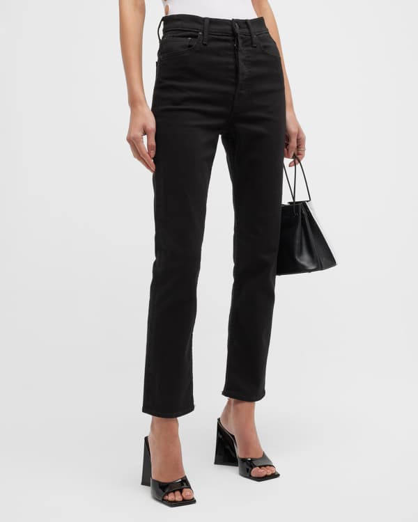 MOTHER Double Stack Straight Ankle Jeans | Neiman Marcus