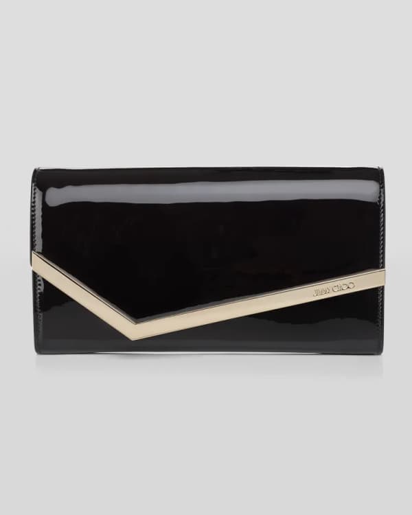 Jimmy Choo Erica Metallic Glitter Clutch Bag Neiman Marcus