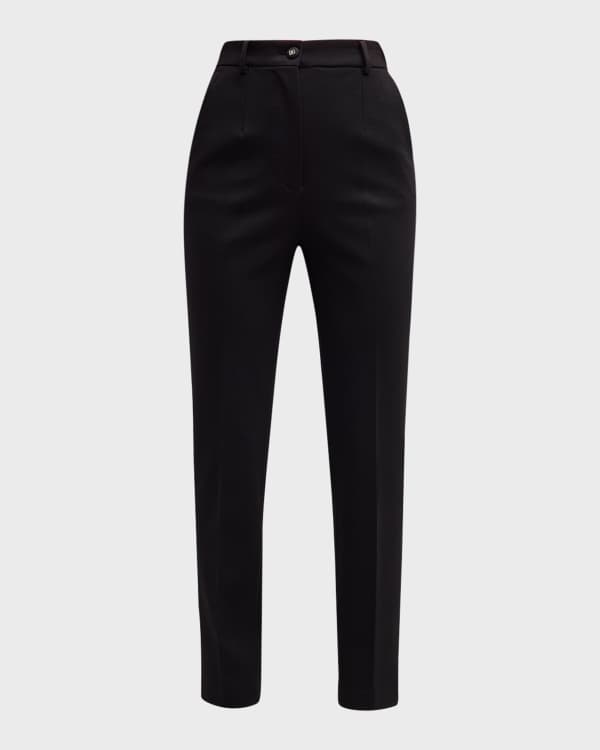 Nina Ricci Scuba Knit Straight-Leg Pants - Bergdorf Goodman