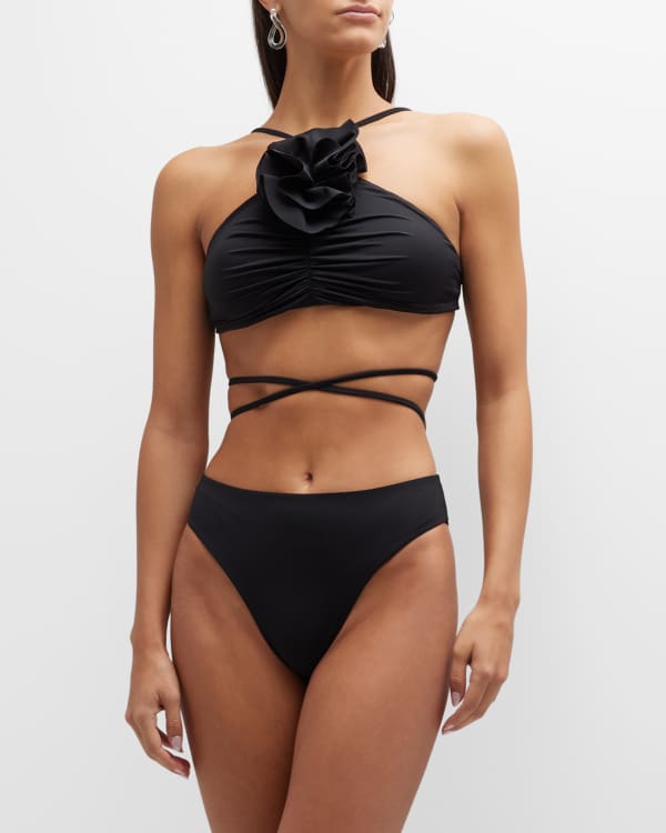 Trending High Waist Dot Print Bikini Swimwear Set Two Piece Bikini Set Female Summer Beachwear Bathing Suit 1u26