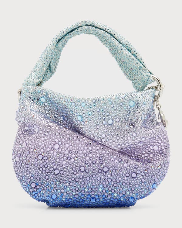 Jimmy Choo Bon Bon Multicolored Crystal Top-Handle Bag | Neiman Marcus