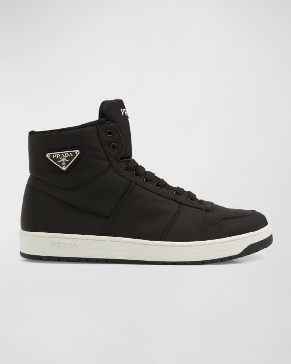 Lou Spikes - High-top sneakers - Calf leather - Black - Christian