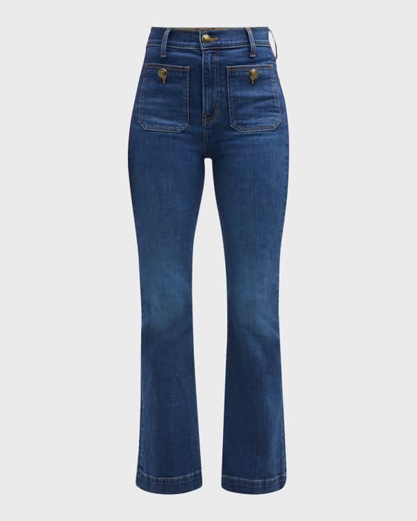 Carys Studded Low Rise Flared Jeans