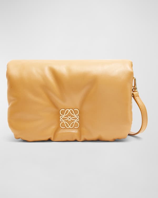 Loewe Goya Mini Pleated Leather Shoulder Bag - Bergdorf Goodman