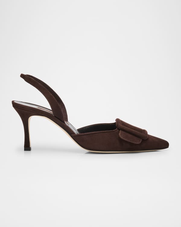 MANOLO BLAHNIK ポインテッドトゥサンダル371/2 保存袋付 MANOLO