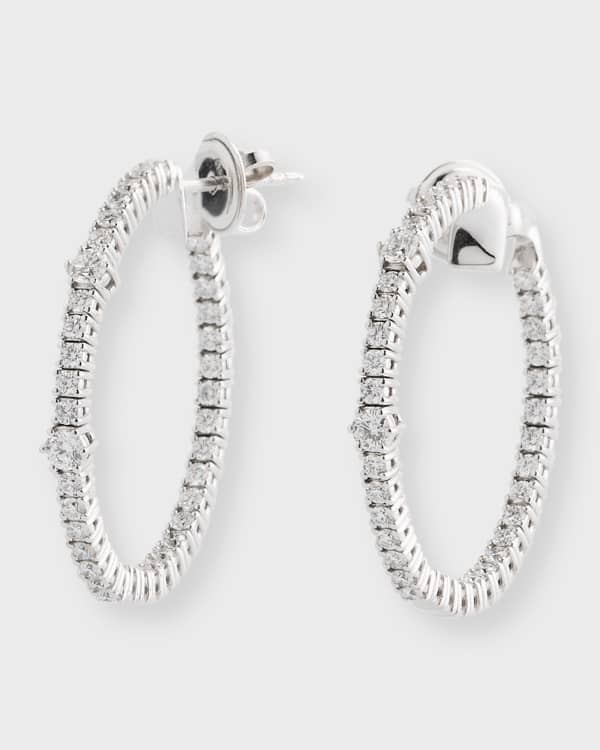 Diamond infinity on sale hoop earrings