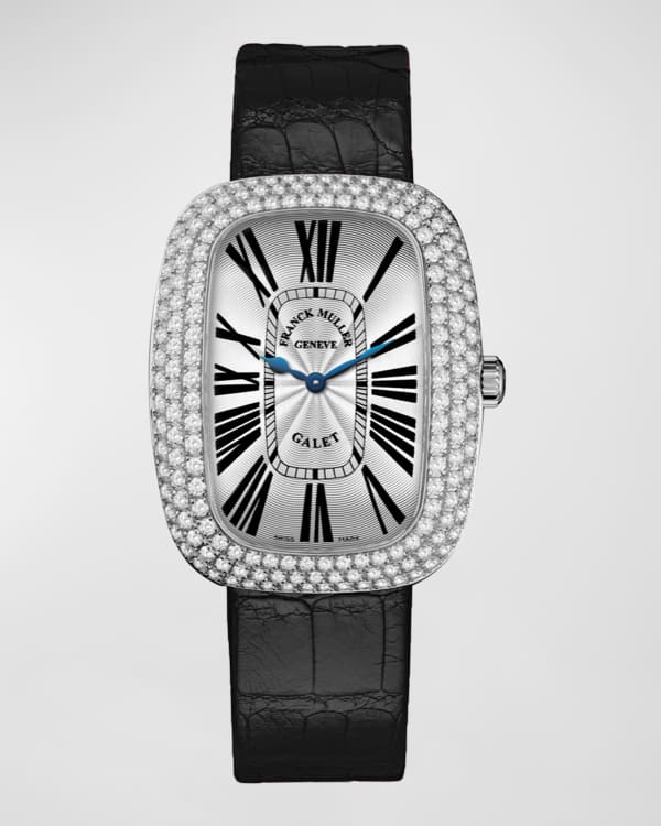 Franck Muller Men s 18K White Gold Master Square Diamond Watch Neiman Marcus