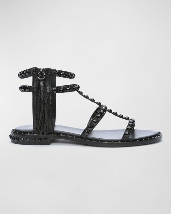 Ash Sasha Crystal Stud Gladiator Sandals | Neiman Marcus