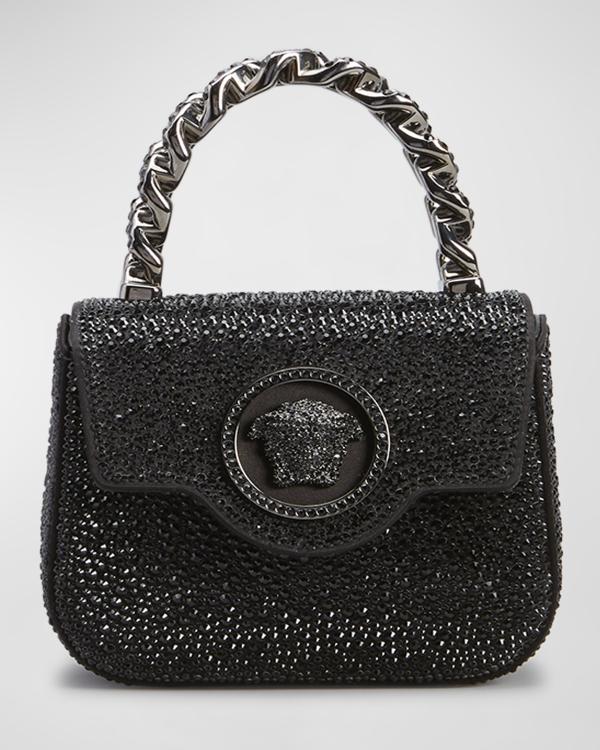 Versace Black Medusa Top Handle Bag