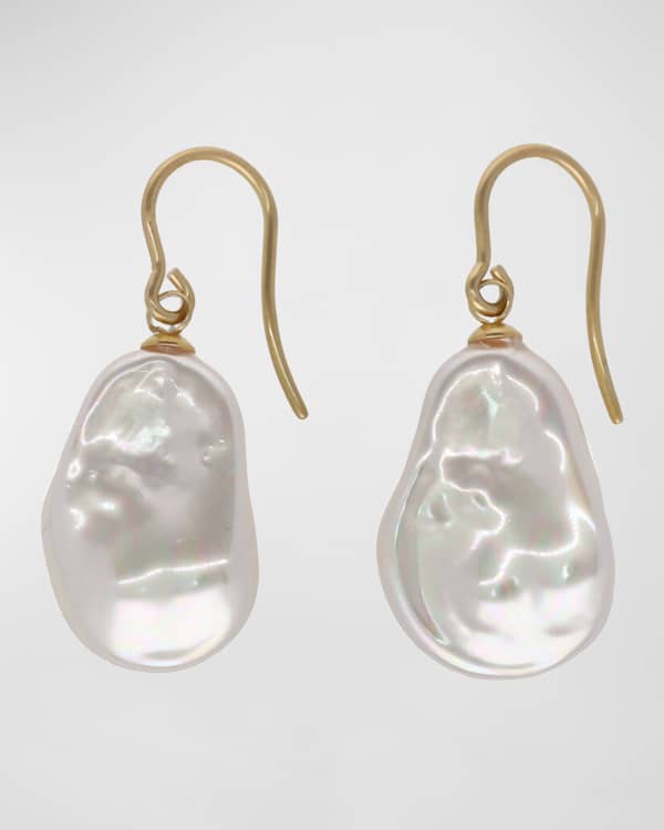 Majorica Baroque Pearl Drop Earrings Gray Neiman Marcus