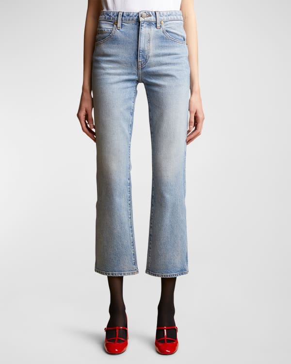 Khaite benny crop flare jeans best sale