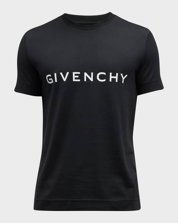 Givenchy Men's Classic-Fit Bonded Logo T-Shirt | Neiman Marcus