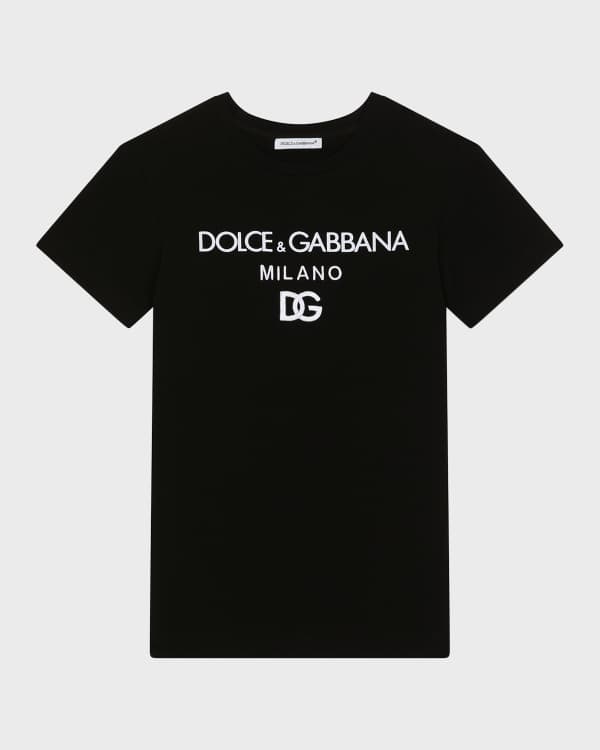 Dolce&Gabbana Girl's Interlocked Logo-Print T-Shirt, Size 4-6 | Neiman ...