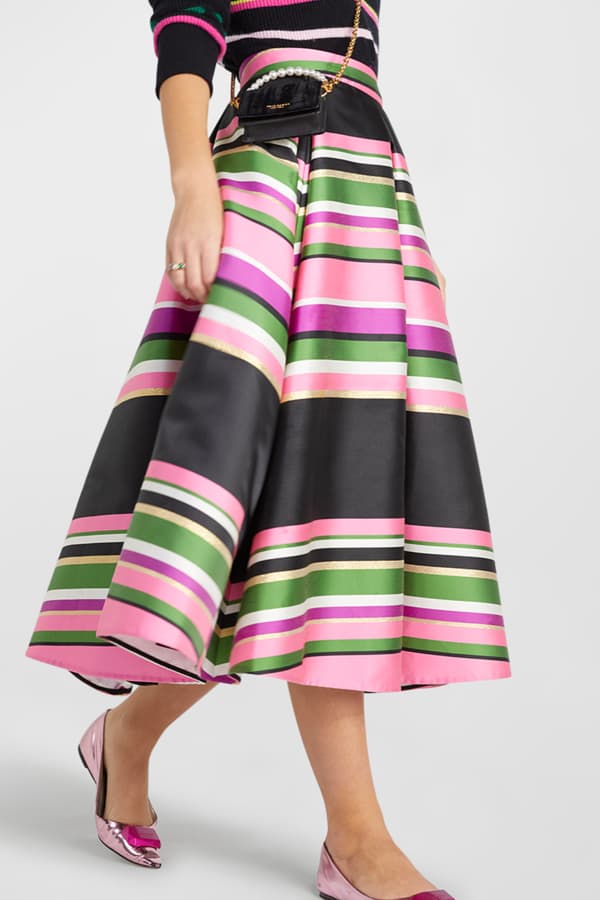 Leopard Jacquard Midi Skirt Kate Spade Women Clothing Skirts Midi Skirts 