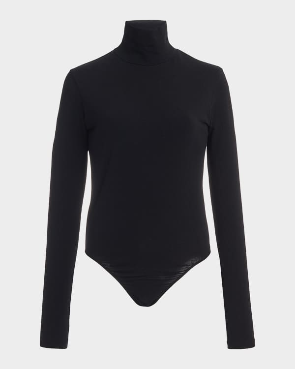 Silk bodysuit in black - Ferragamo