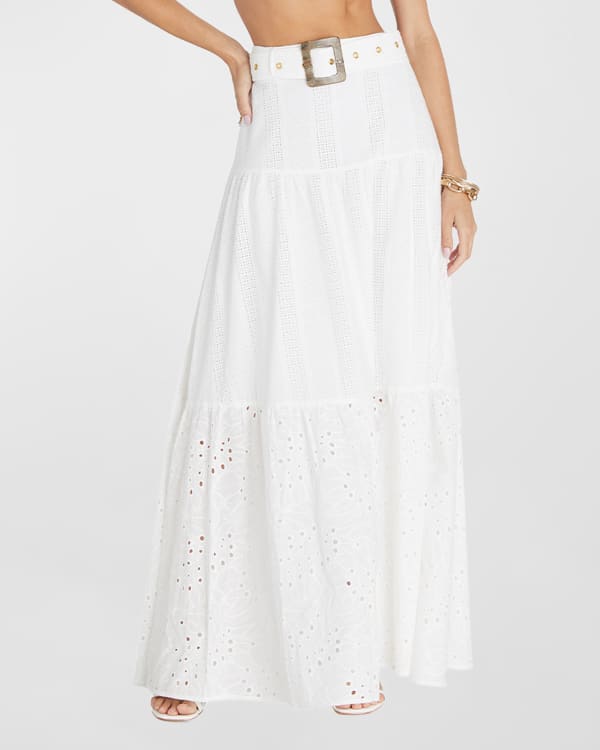 Cerise maxi skirt clearance