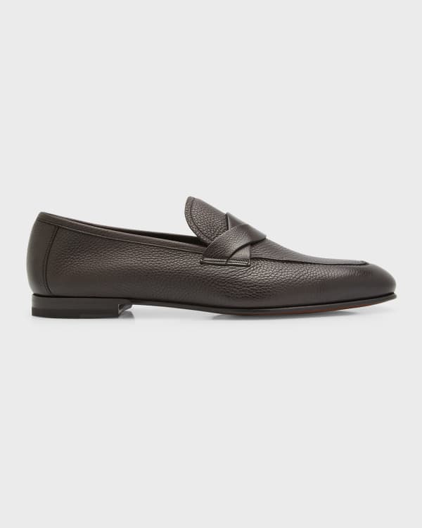 TOM FORD Men's Suede Penny Loafers | Neiman Marcus