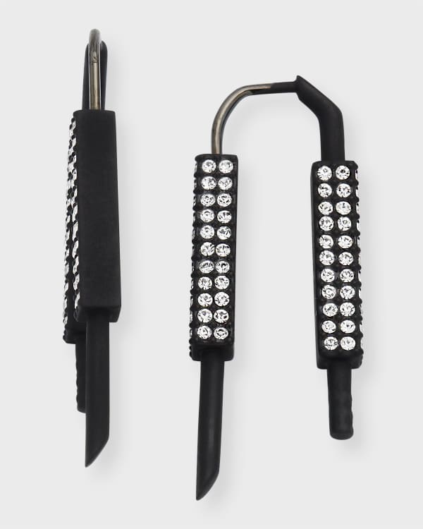 Givenchy Men's 4G Silvery Stud Earrings | Neiman Marcus