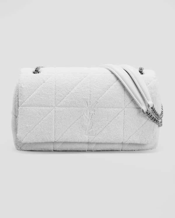 Saint Laurent Lambskin Suede Monogram Jamie Chain Medium Shoulder Bag –  LuxeDH