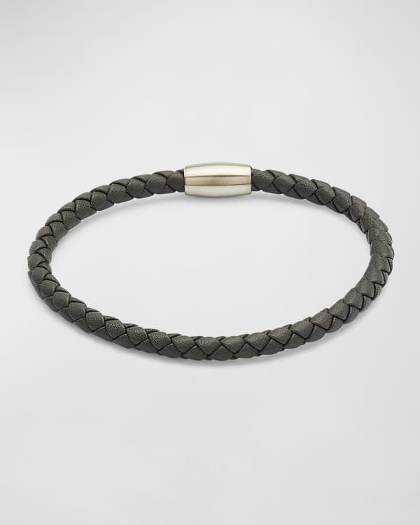 Boss blaine leather bracelet top