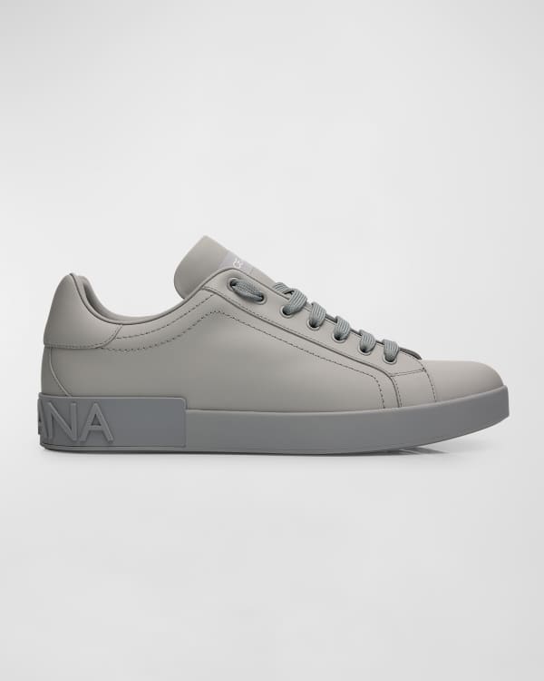 Dolce Gabbana Men s Portofino Applique Leather Sneakers Neiman