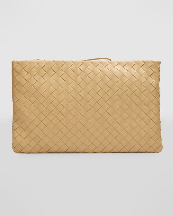 Burberry heritage stripe wristlet hot sale bag