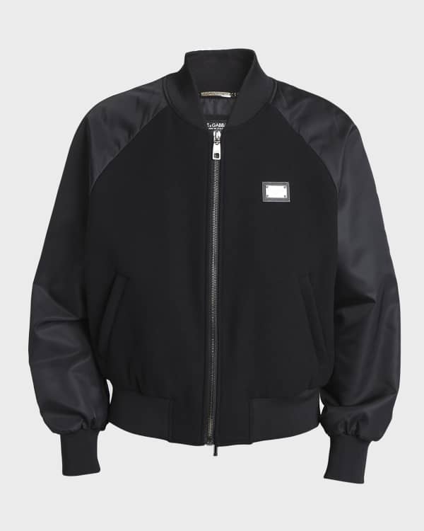 MA Tapestry Cropped Bomber AQUA | The Webster