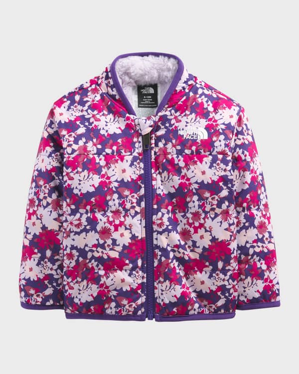 Floral Print Fleece-Lined Hooded Jacket main image 0
