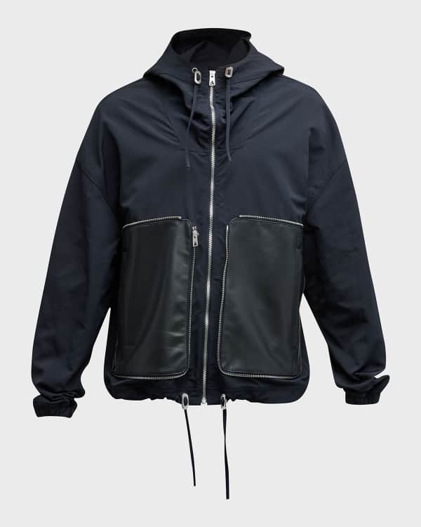 Burberry Men s Salford Embroidered Nylon Jacket Neiman Marcus
