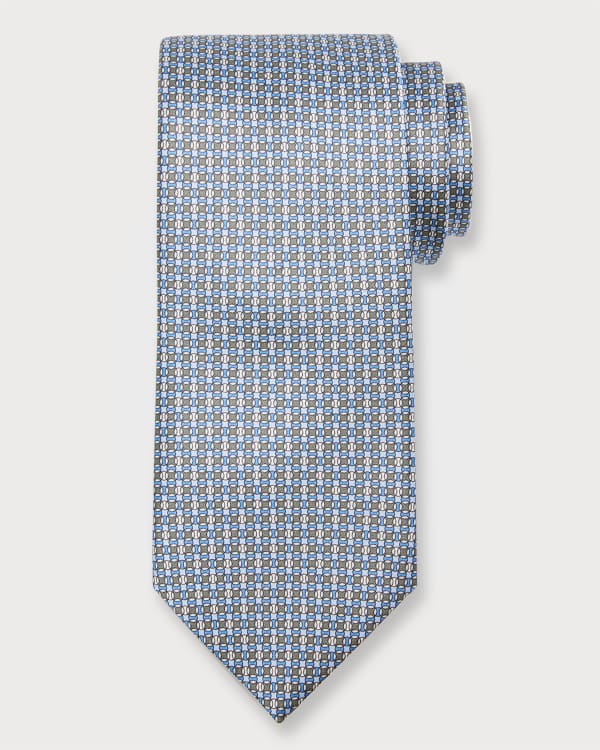brioni pattern jacquard tie