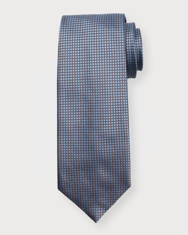 brioni pattern jacquard tie