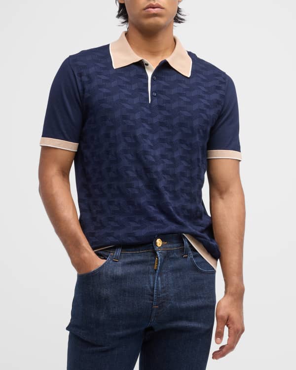 Vince Men's Birdseye Polo Shirt | Neiman Marcus