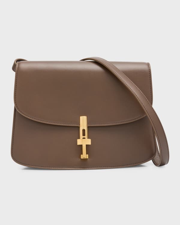 Burberry Hampshire Vintage Check Canvas Leather Crossbody Bag