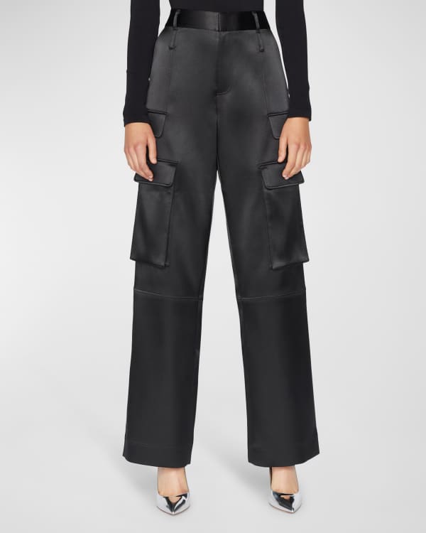 Cami NYC Carmen Cropped Silk Cargo Pants Neiman Marcus