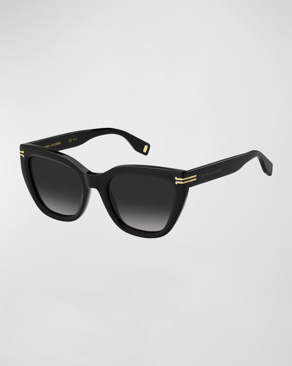 Louis Vuitton Cut Branded-plaque Acetate Sunglasses in Black