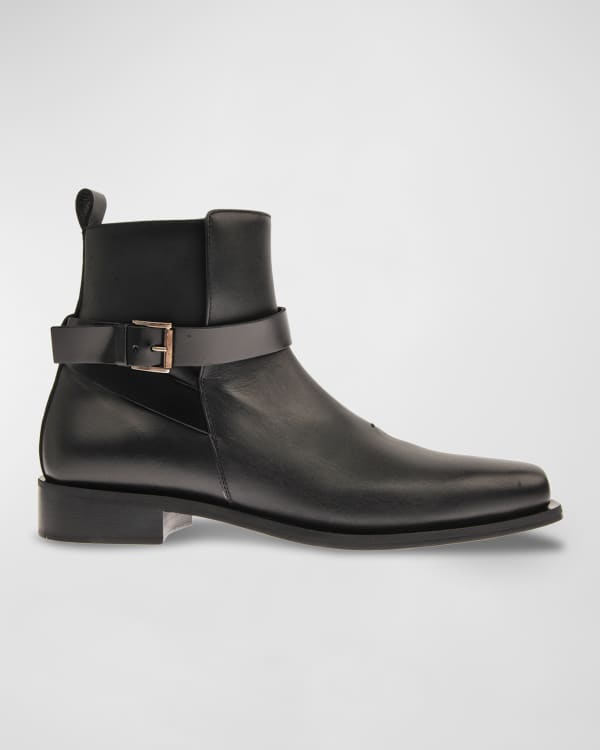 Karl Lagerfeld Paris Men's Logo-Print Nylon & Leather Chelsea Boots ...