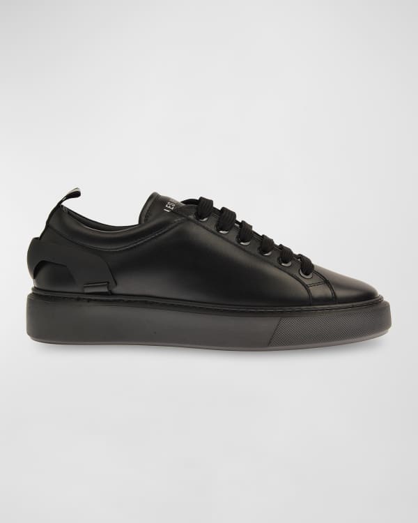 Ferragamo Men's Clayton Mixed Leather Low-Top Sneakers