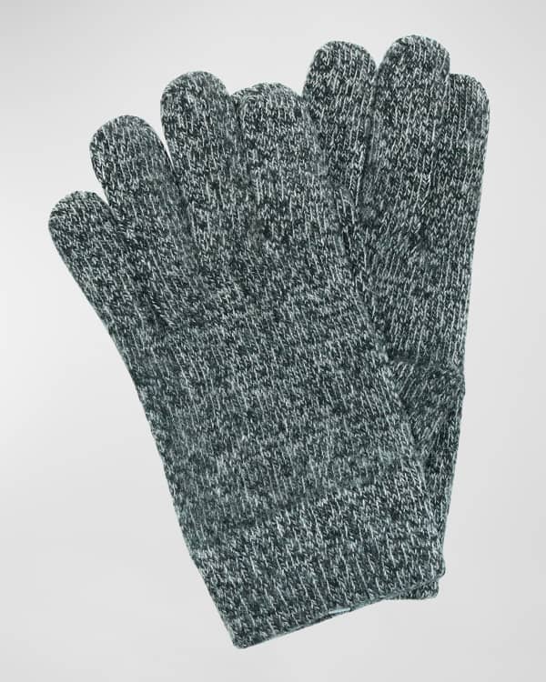 Portolano Men's CashmereLined Leather Gloves Neiman Marcus