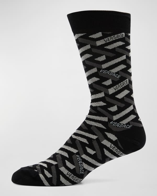 Versace Men's Medusa Logo Crew Socks | Neiman Marcus