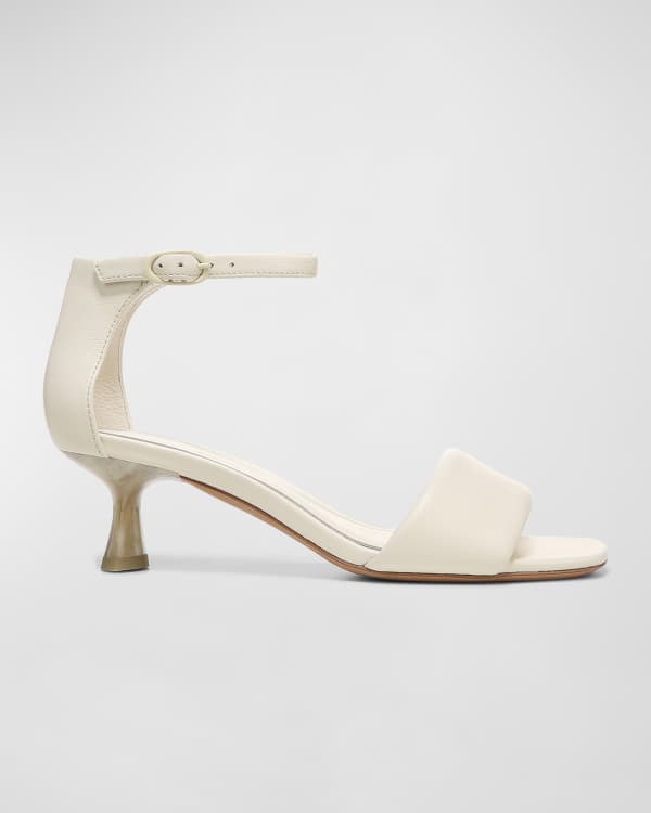 Schutz Evenise Strappy KittenHeel Cork Sandals Neiman Marcus