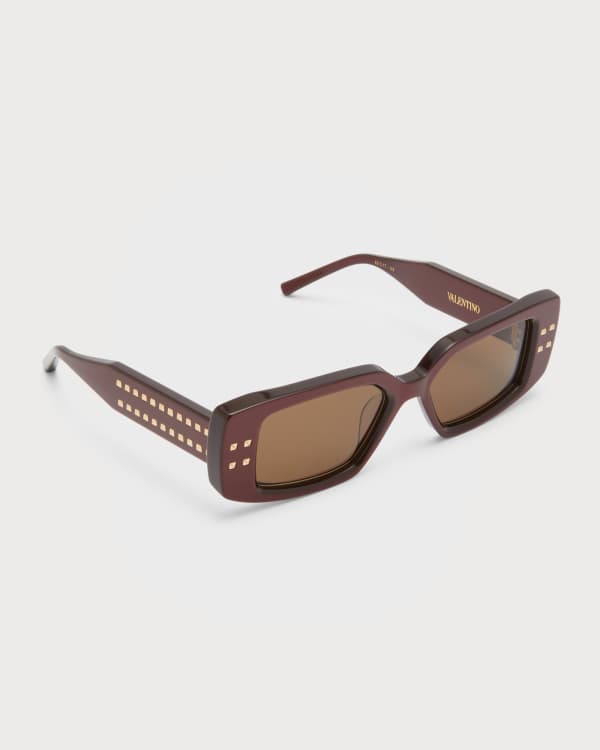 Valentino Garavani Studded Round Sunglasses Neiman Marcus