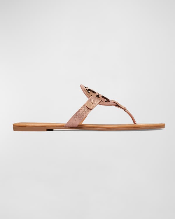 Miller medallion leather flat thong online