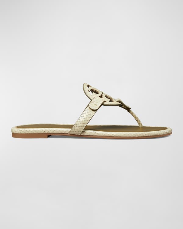 NIB TORY BURCH Beige ( Light Makeup) Miller Thong Sandals ** CHOOSE YOUR  SIZE **