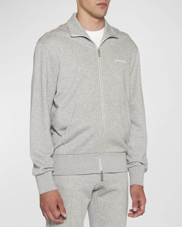 Moncler Men's Bicolor Sweat Track Jacket | Neiman Marcus