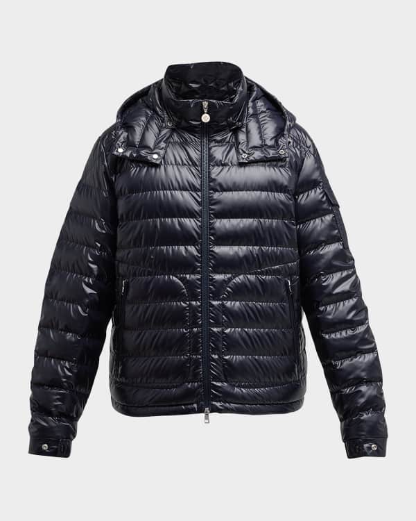 Moncler shiny black jacket mens best sale